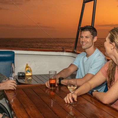 Spirit of Freedom-Sunset drinks on the top deck