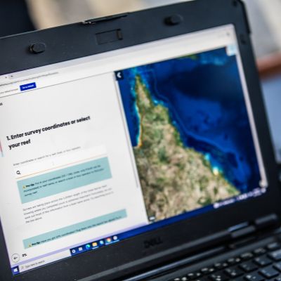 The Great Reef Census survey platform allows for remote uploading of images to anlaysis platform - Nicole McLachlan for Citizens of the GBR